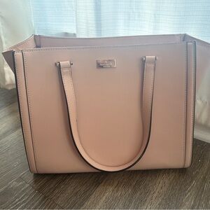 kate spade Blush Pink Leather Regatta Court Vita Tote Bag